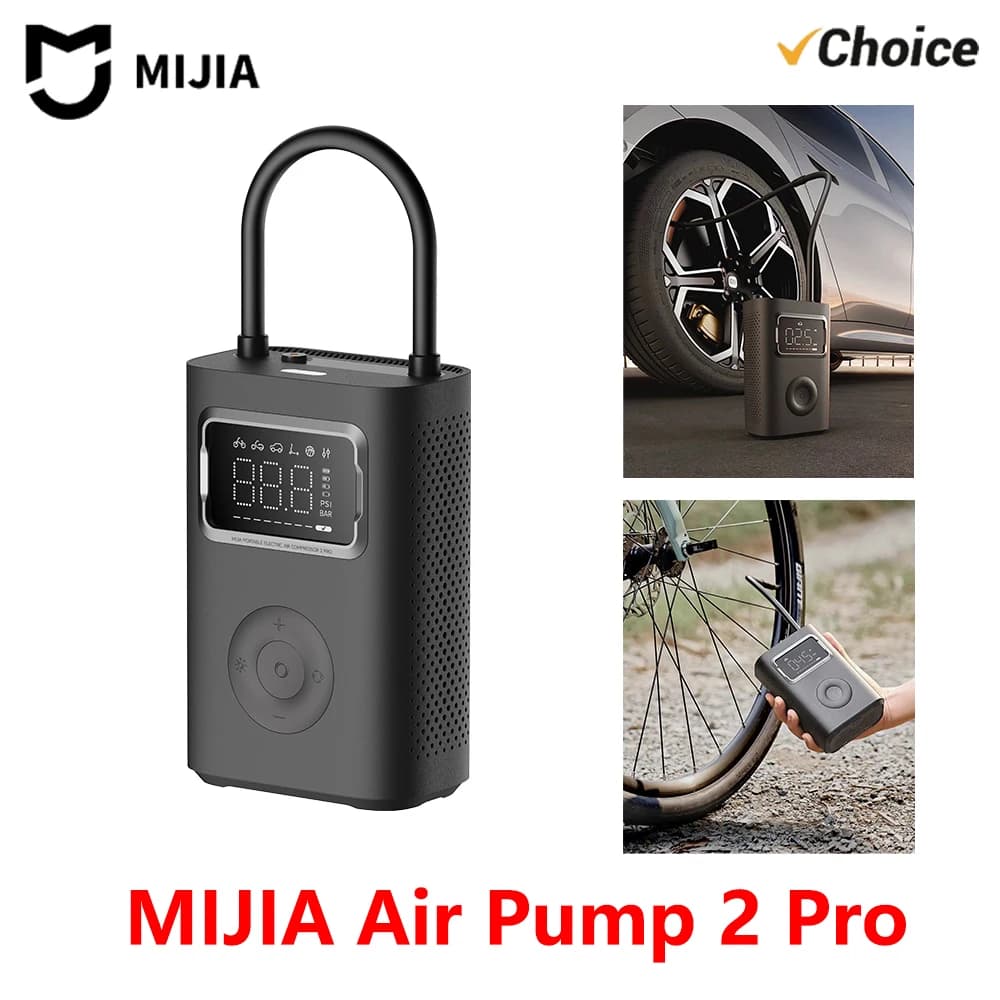 Neue MIJIA Luftpumpe 2 Pro Tragbarer Elektrischer Luftkompressor Mi Aufblasbarer Multifunktionsgerät 150psi Hochdruck Motorrad Auto Fußball CN