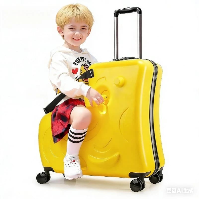 Kinder-Rollkoffer mit Rädern, Scooter-Gepäck für Kleinkinder, robustes Reisegepäck für Jungen und Mädchen, Outdoor