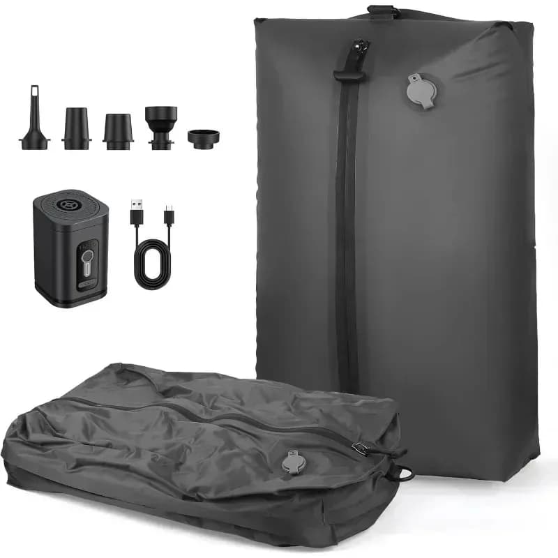 17L Vakuum-Kompressionsbeutel mit Luftpumpe, wiederverwendbare Aufbewahrungstasche für Kleidung, Reise-Kompressionsrucksack, Gepäcktasche