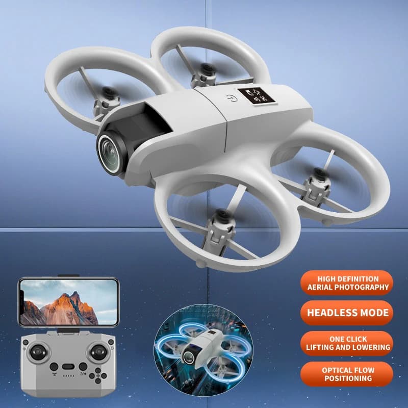 H135 Mini-Drohne 4K Professionell mit Doppelkamera, Headless-Modus, Hinderniserkennung, WiFi FPV Drohne 360 °   Flip Helicopter RC Quadcopter