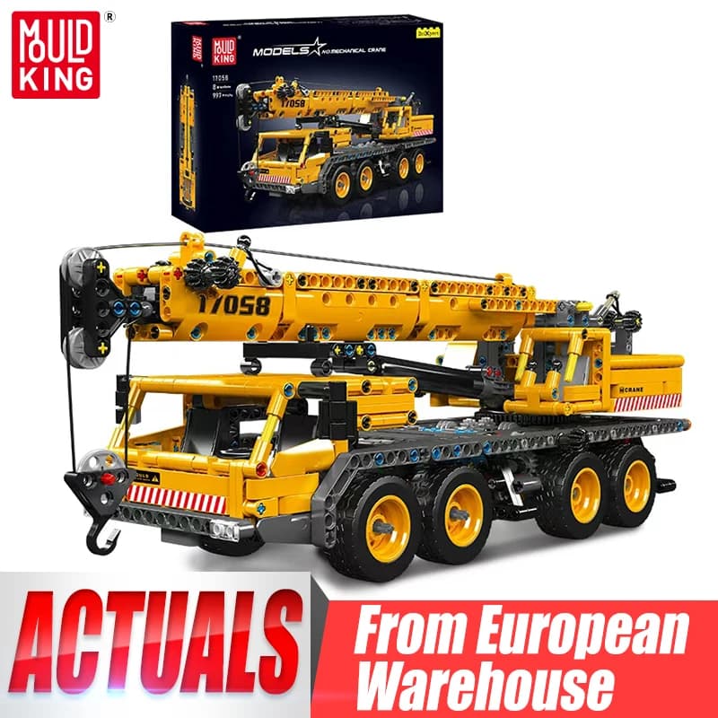 Mould King 17058 Technischer Auto-Baukasten Mechanisches Kran-Modell Montage-Set Technischer LKW Bausteine Spielzeug Kinder Weihnachtsgeschenk