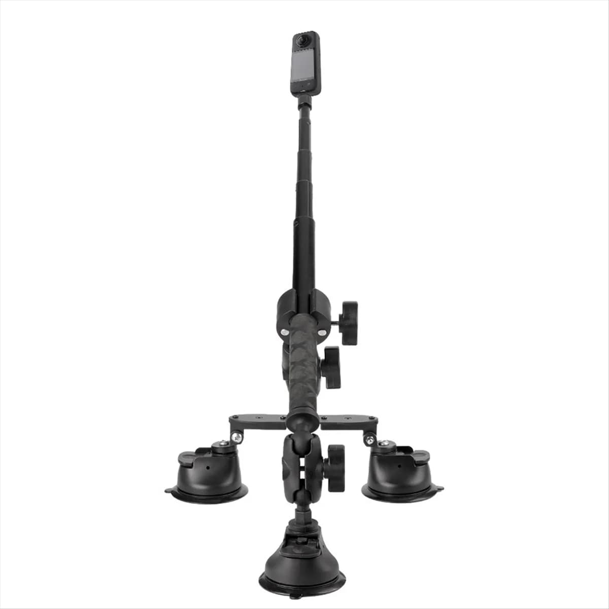 Neues Auto-Saugnapf-Montageset mit unsichtbarem Selfie-Stick-Kugelkopf-Adapter für Insta360 X4 X3 Action-Kamera-Zubehör