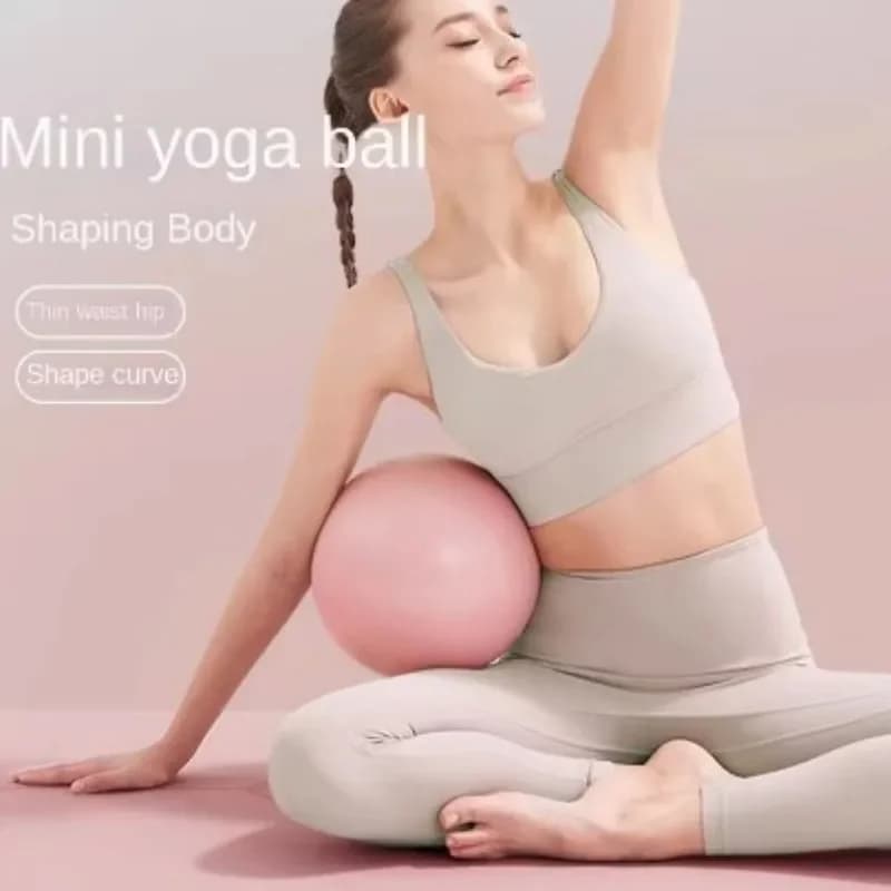 25 cm Mini-Yoga-Ball, Fitness, Pilates, reduziert Fett, dicker, explosionsgeschützter PVC, rutschfest, für Fitnessstudio, Heimtraining, Workout,