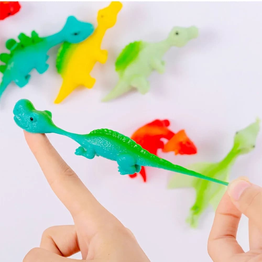 5-20 Stück Bunte Finger-Katapulte Dinosaurier-Spiele Geburtstagsgeschenk Party-Favoriten Weihnachts-Karneval-Party-Geschenk