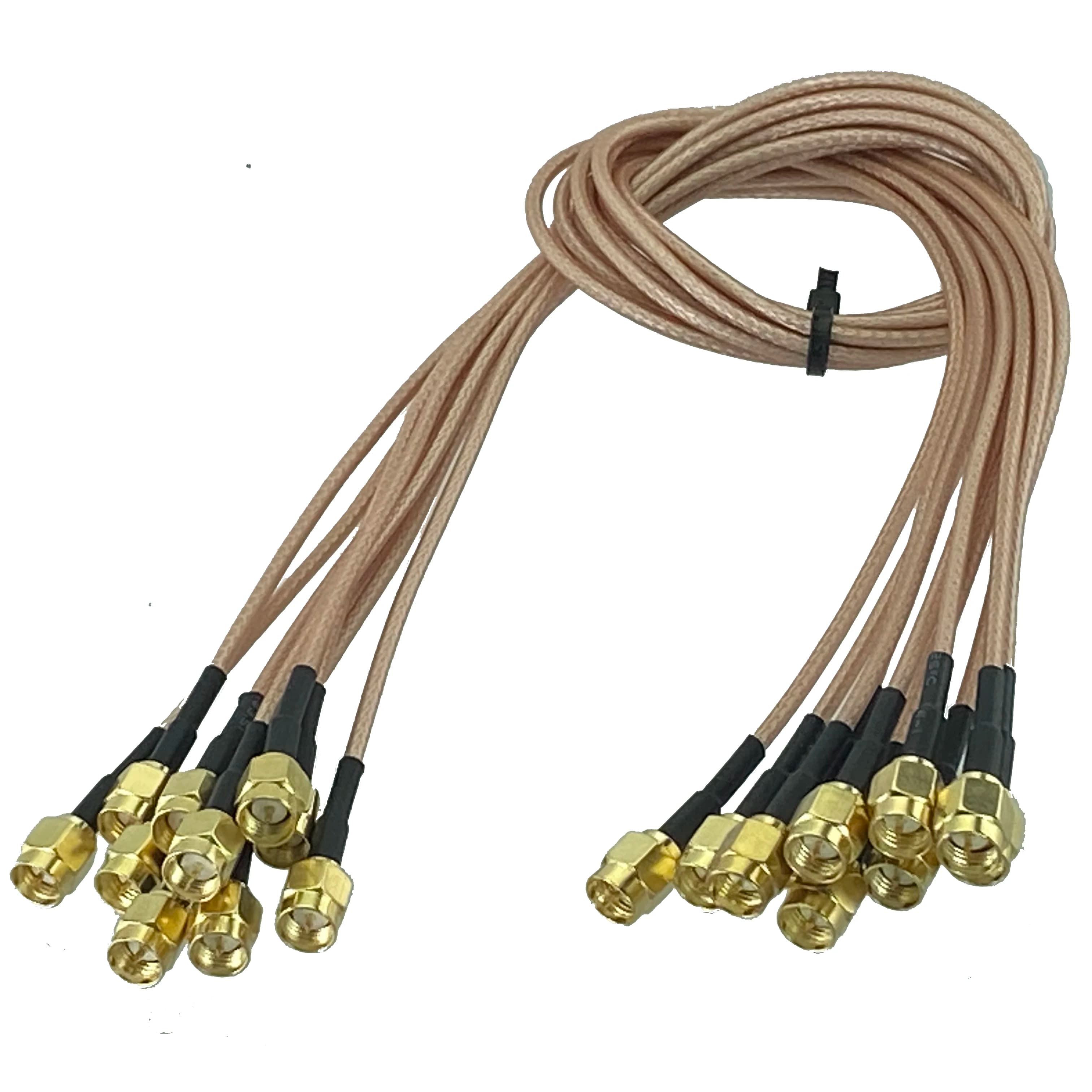 RG316 SMA-Stecker auf SMA-Stecker HF-Koaxialkabel Pigtail-Jumper-Kabel 5CM~5M Drahtanschlüsse FJP-T1