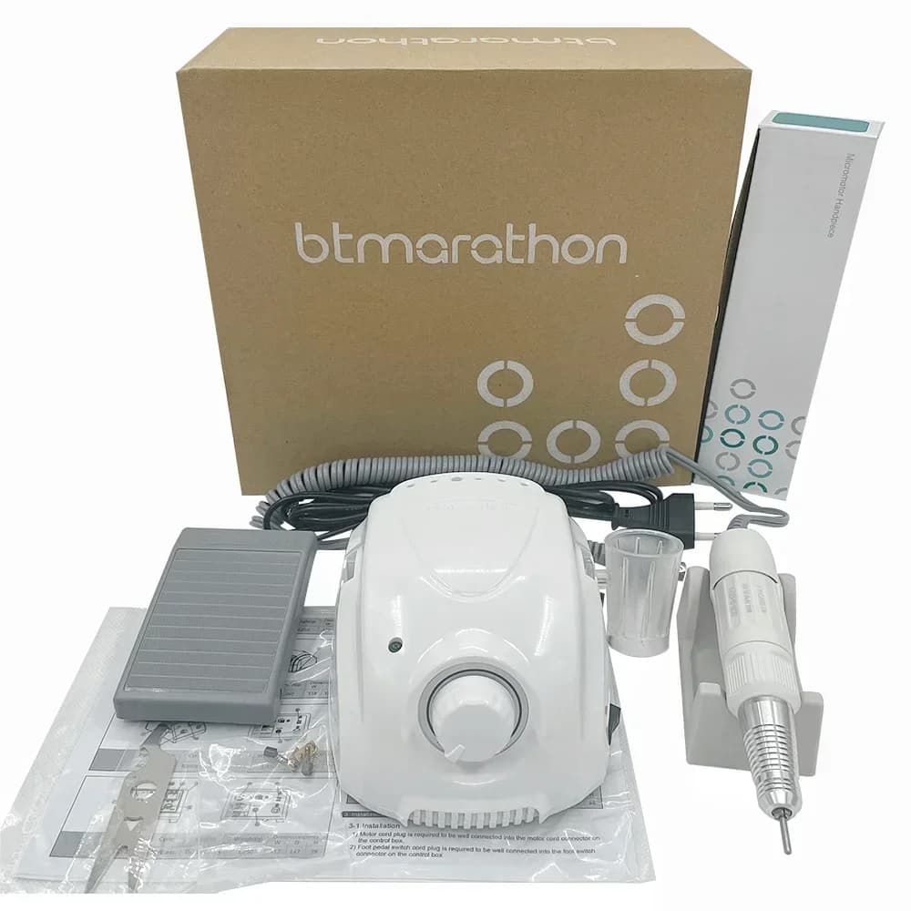 65 W Elektrische Nagelbohrmaschine Starke 210 Mikromotor Steuerkasten DC 30 V 35000 U/min H200 Griff Fräsmaschine Maniküre Maschine