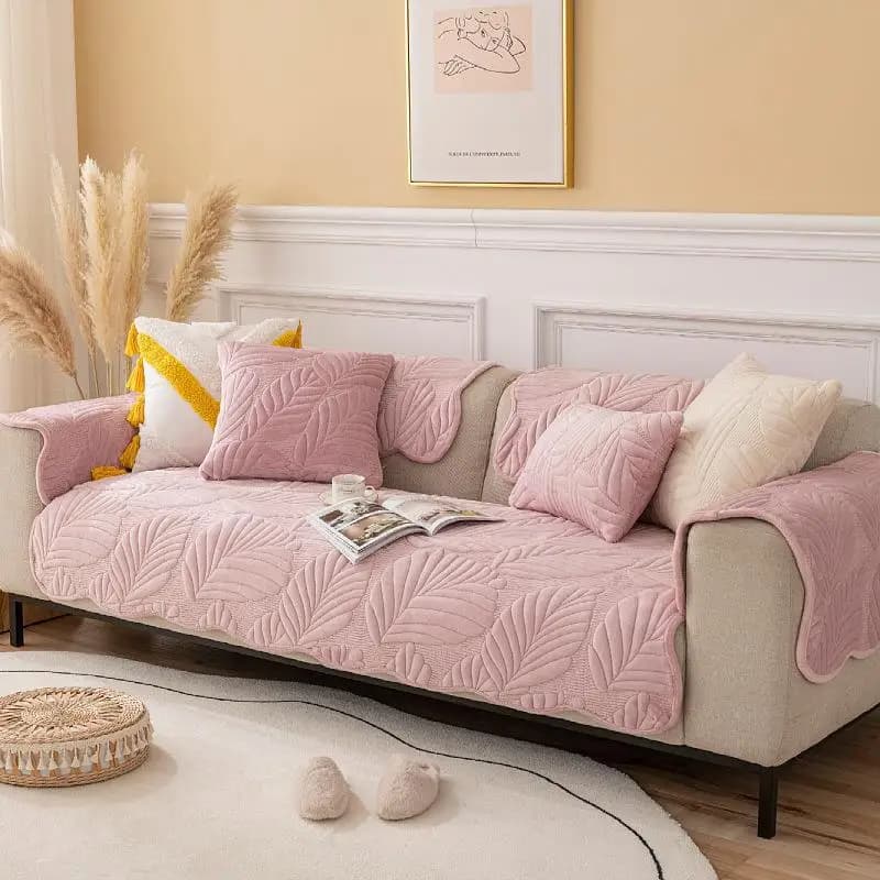 Neues Milch samt Blattgold Sofa kissen modernes einfaches rutsch festes Sofa kissen Handtuch
