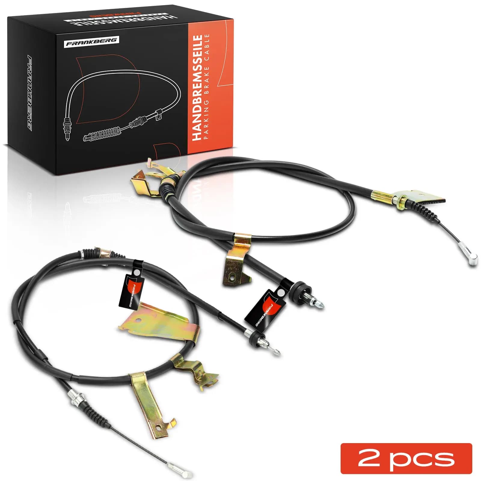 Frankberg 2x Seilzug Feststellbremse Hinterachse beidseitig für Isuzu D-Max I TFR TFS 2002-2012 8973633460 8973680680 8972352965