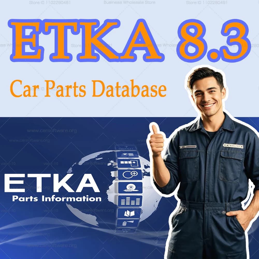 HEIßER VERKAUF etka 8.3 mit Crack-Software Neueste Reparatursoftware Gruppenfahrzeuge Elektronischer Teilkatalog für A-udi für V-W etka 8.3