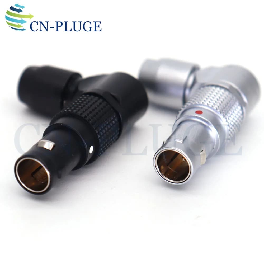 FSG 0B Stecker 2 3 4 5 6 7 9-poliger verstellbarer rechtwinkliger Stecker. Selbstsichernder Push-Pull-Stecker