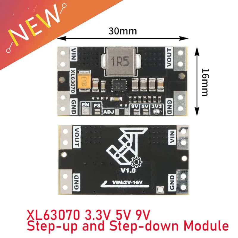 10 stücke/1 stück XL63070 TPS63070 DC Automatische Step Up Down Power Boost Buck Modul 3,3 V 5 V 9 V Niedrige Welligkeit Lithium Spannung