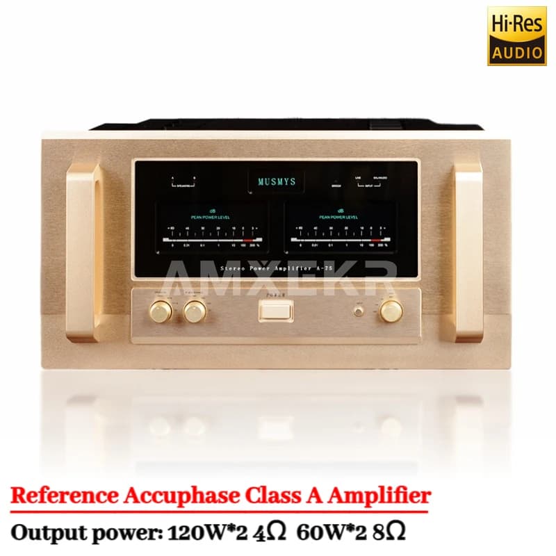 Referenz Accuphase A-75 High-End Pure Class A Verstärker HiFi symmetrischer Post-Power-Verstärker Home Audio Lautsprecherschutz 120 W