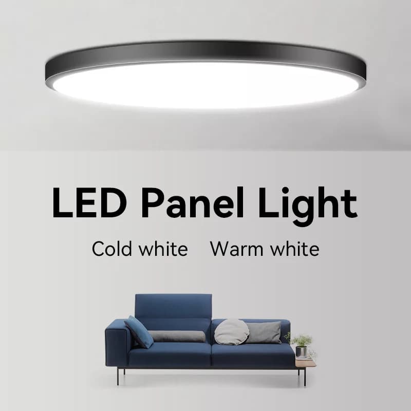 LED-Panel-Leuchte, 15 W, 20 W, 40 W, 50 W, Oberflächen-Decken-Downlight, AC165–265 V, runde Deckenleuchte für Innenbeleuchtung, Küche,