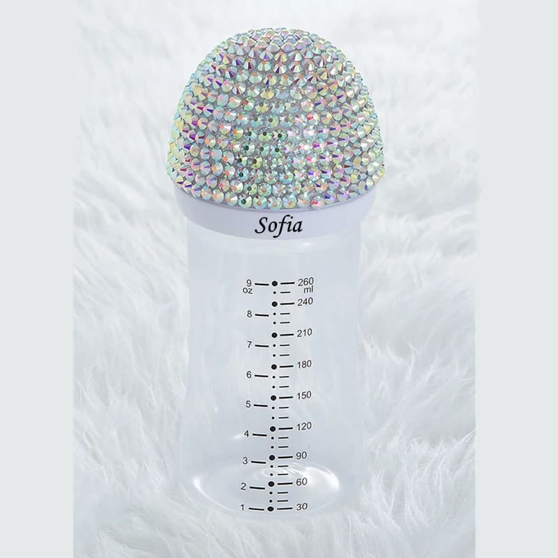 MIYOCAR personalisierte jeder name kann machen schöne bling baby flasche 260ml kunststoff BPA FREI viele farben wählen baby dusche geschenk
