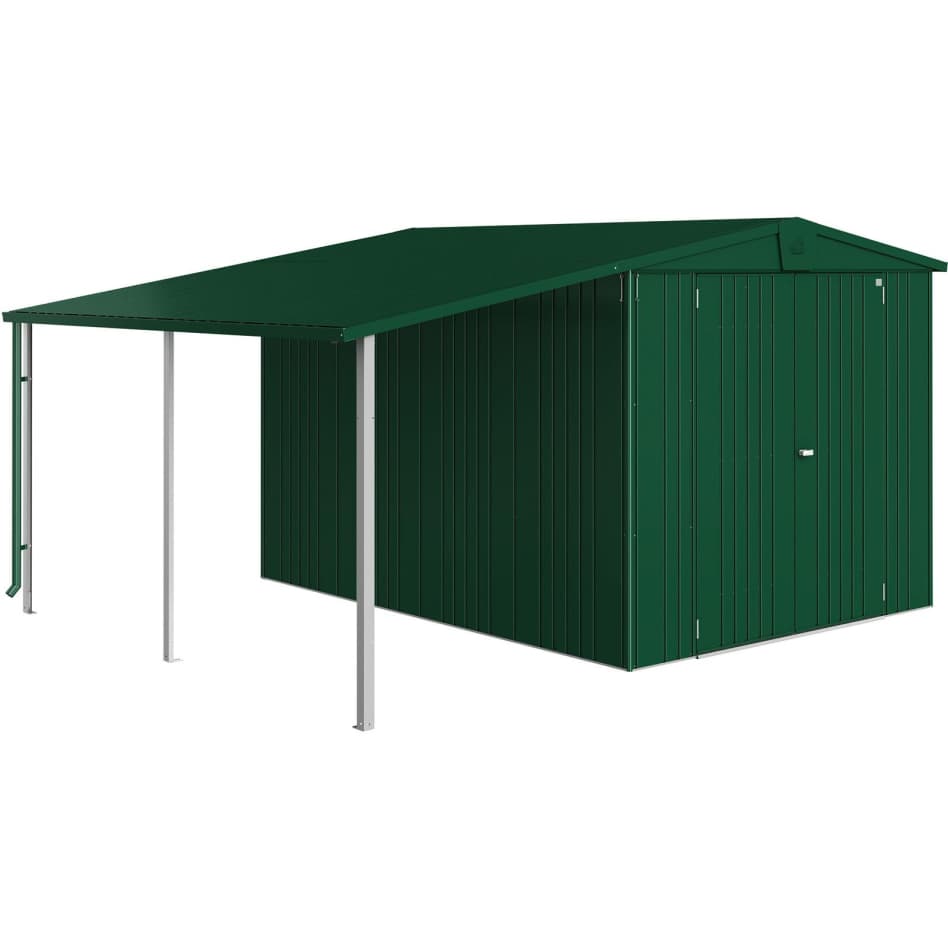 Biohort Seitendach Gerätehaus Europa dunkelgrün, 6/7 (150x300 cm)