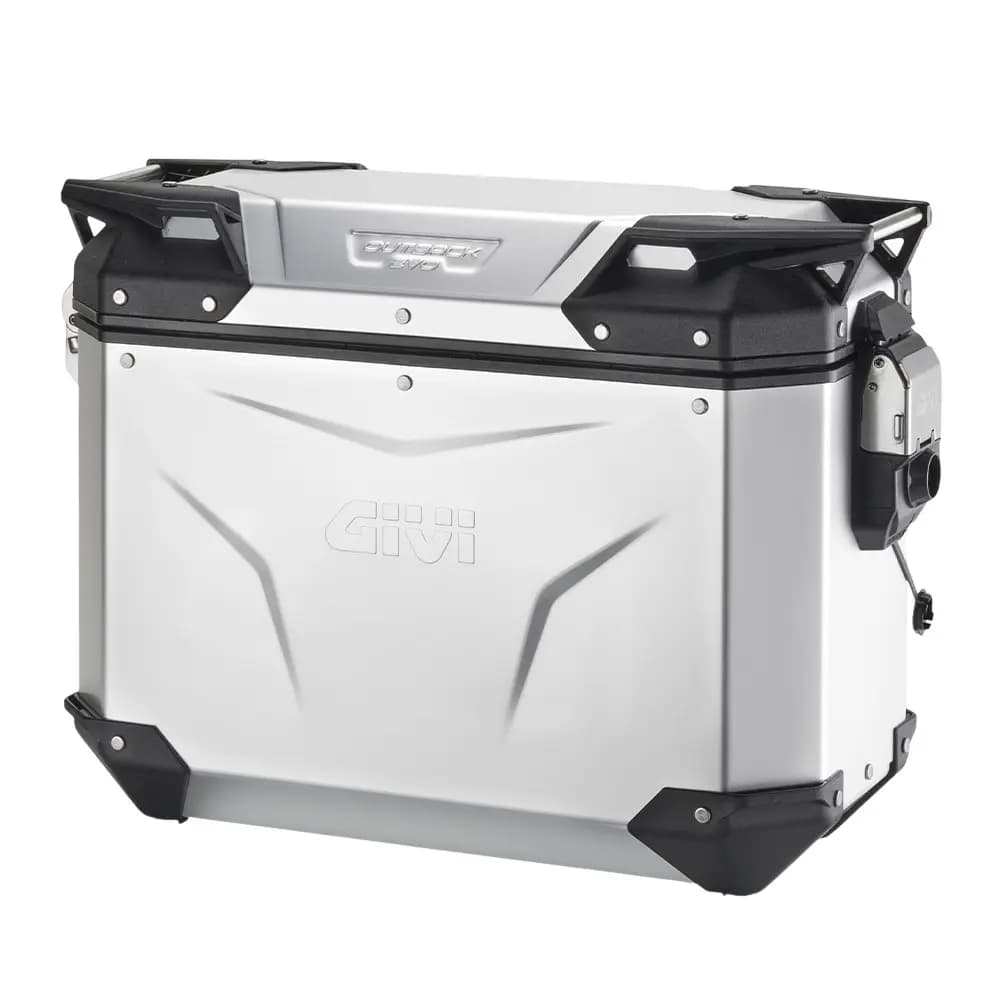 Linke anodisierte Aluminium-Motorrad-Seitentasche ohne Schloss Givi Outback Evo