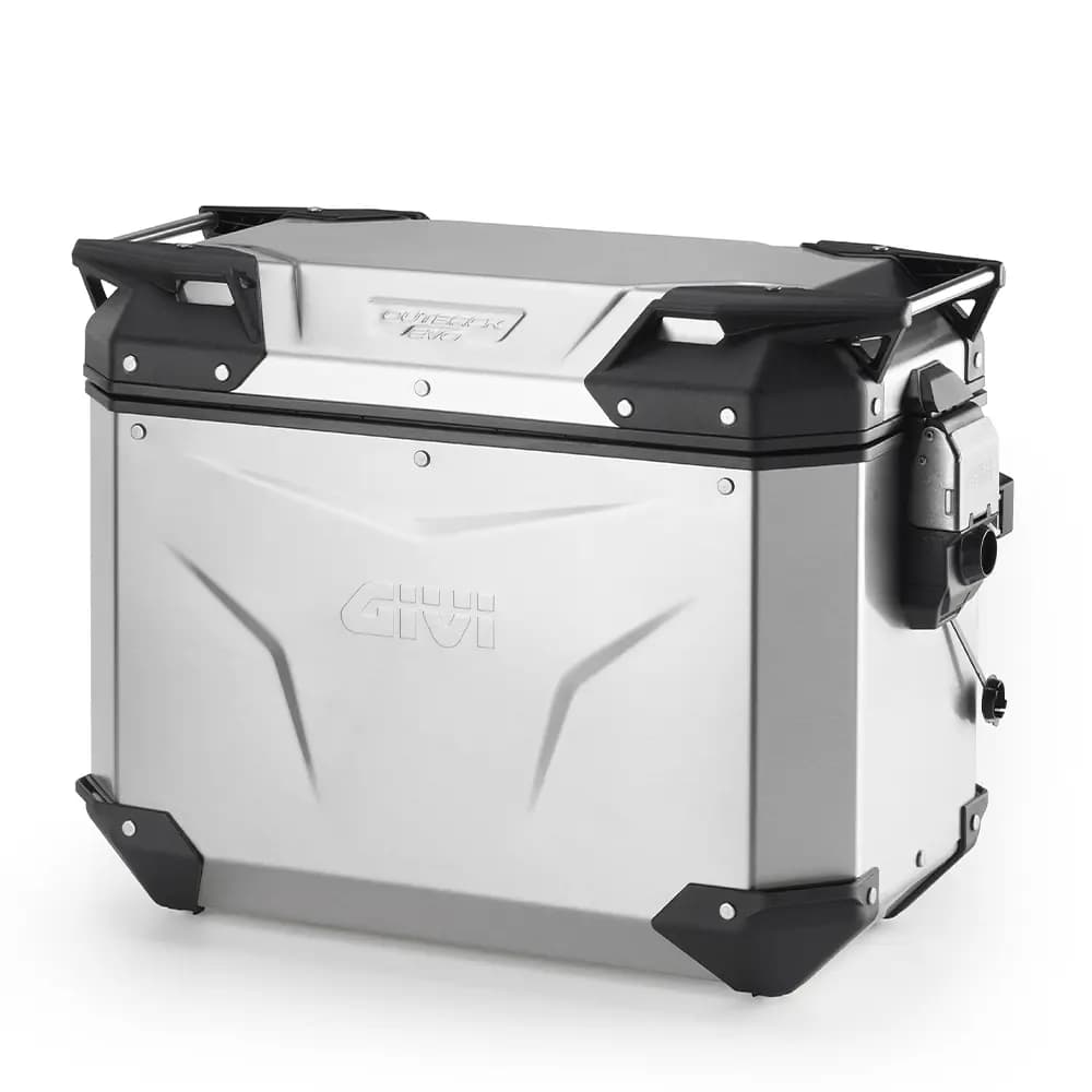 Rechte anodisierte Seitentasche ohne Schloss für Motorrad Givi Outback