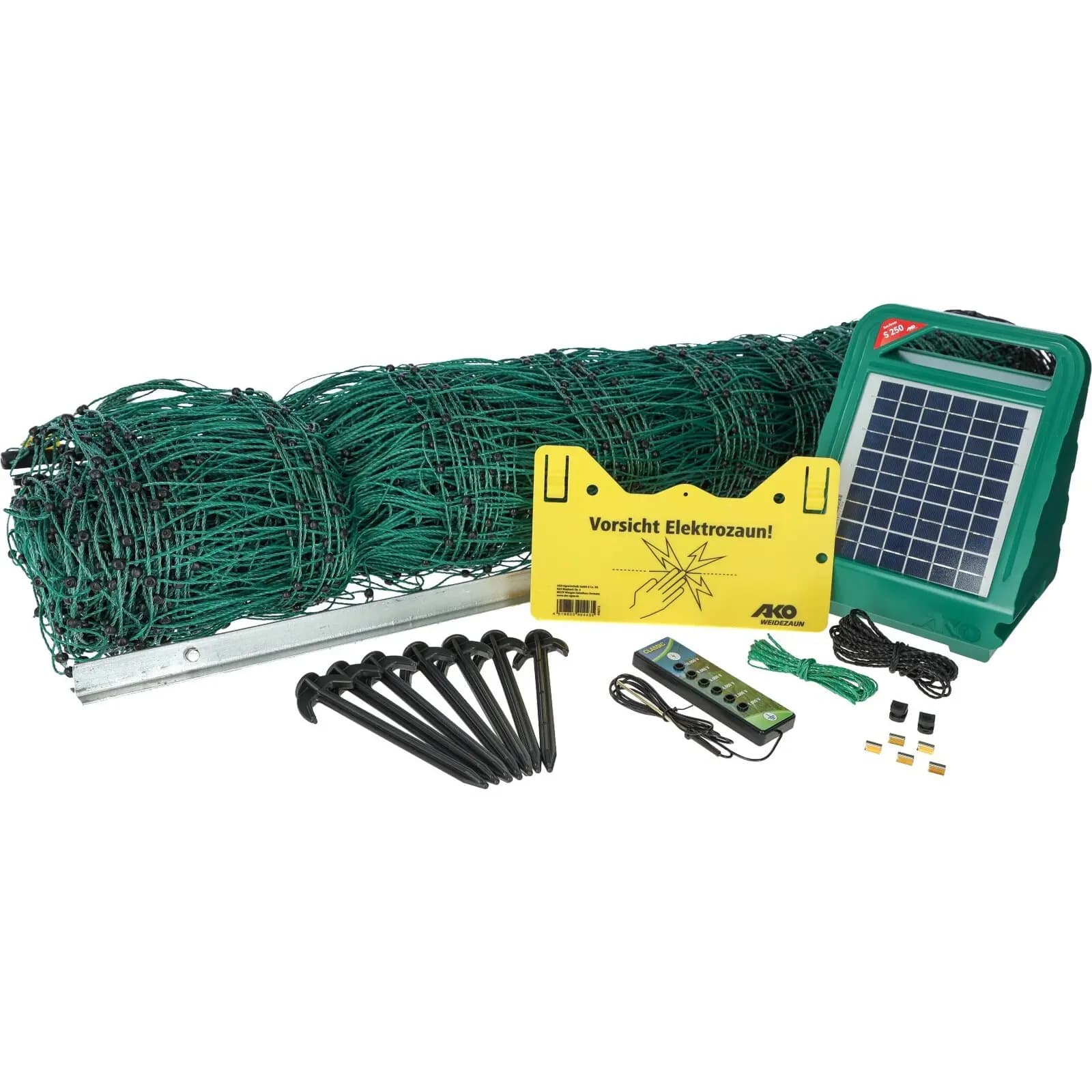 Set für Solar-Elektrozaun Kerbl PoultryNet All-In-One