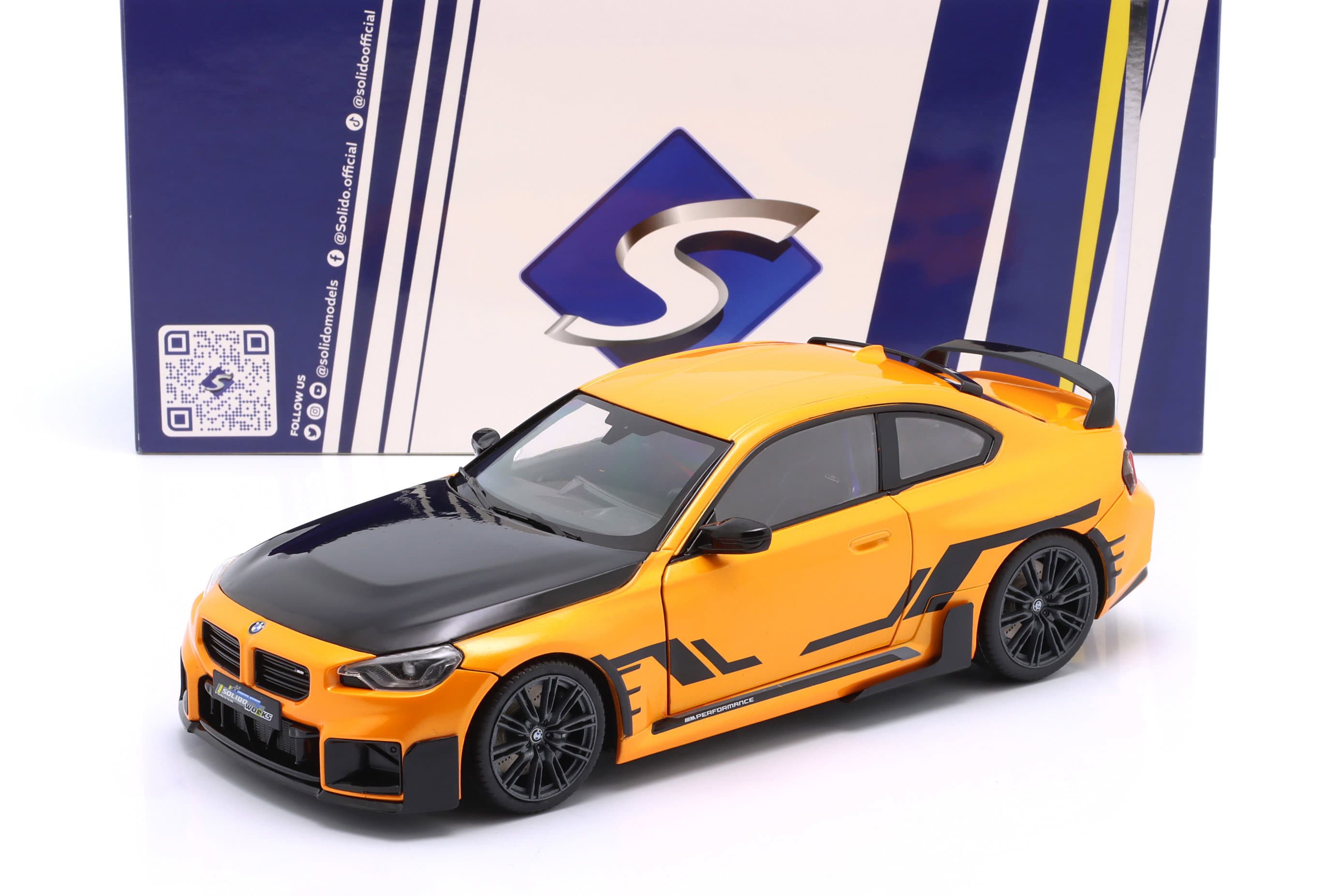 BMW M2 (G87) Performance Parts Baujahr 2024 orange metallic 1:18 Solido