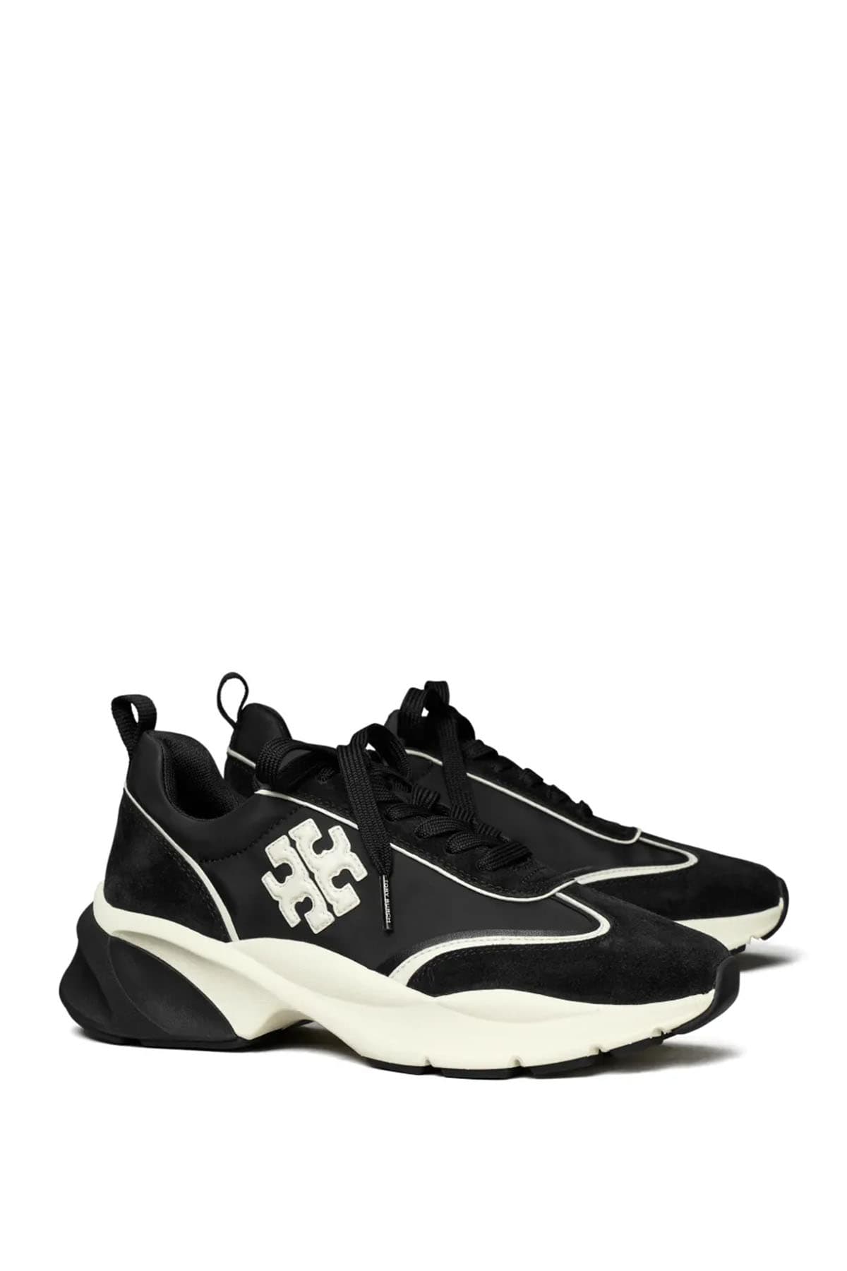 Tory Burch Sneaker aus schwarzem Leder