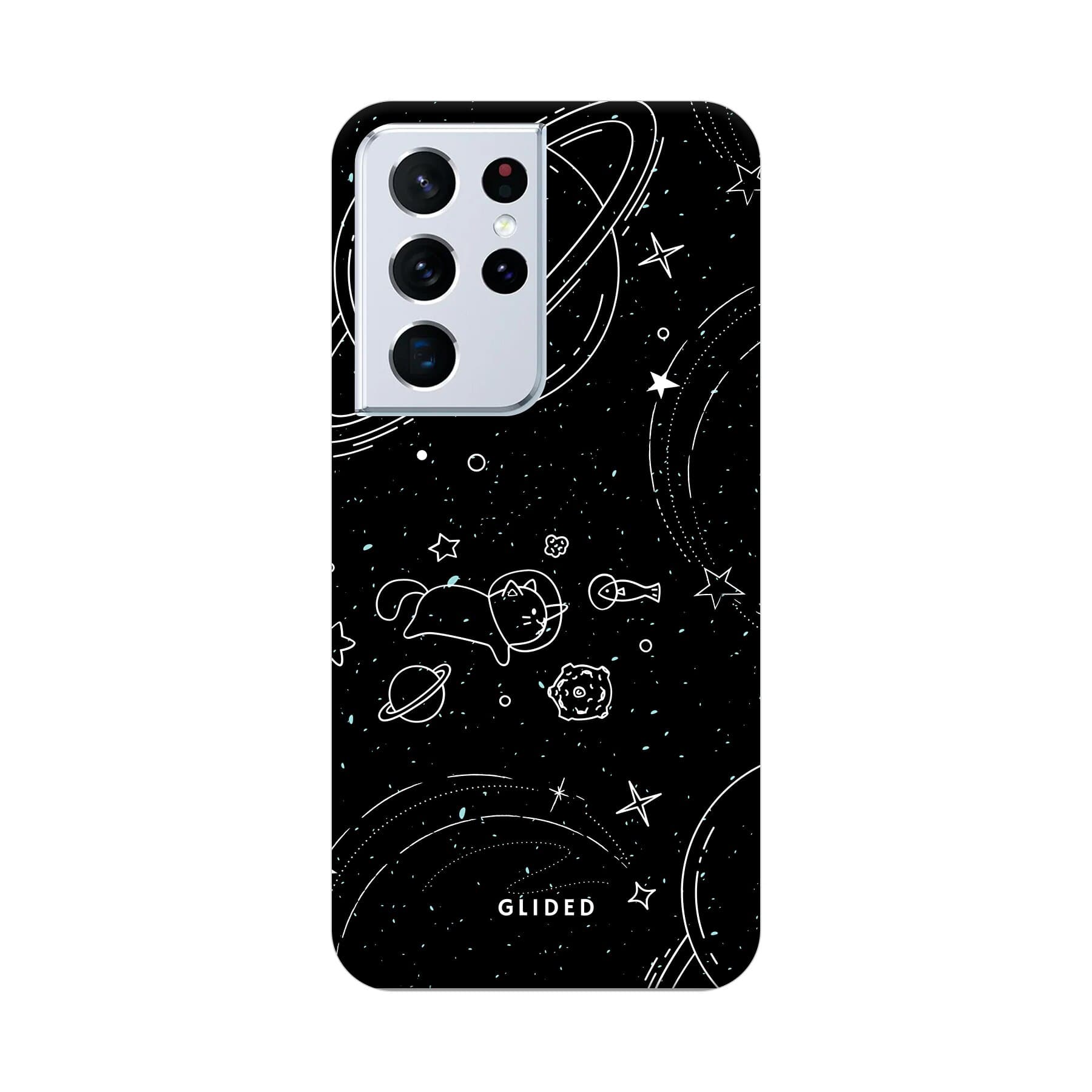 Cosmic Cat - Samsung Galaxy S21 Ultra 5G Handyhülle - Biologisch Abbaubar