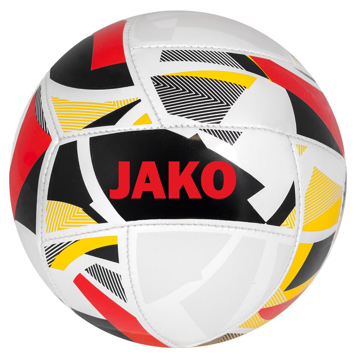 JAKO Miniball Iconic (weiß/schwarz/rot  / Größe 1 / Sonstige Allgemein)