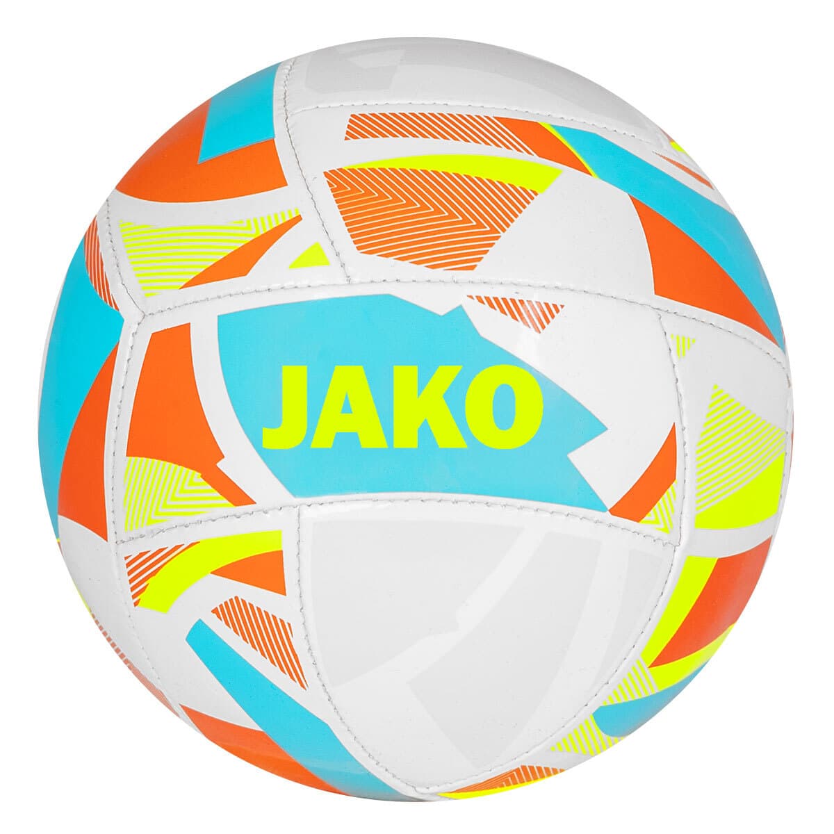 JAKO Miniball Iconic (weiß/cyan/neongelb / Größe 1 / Sonstige Allgemein)