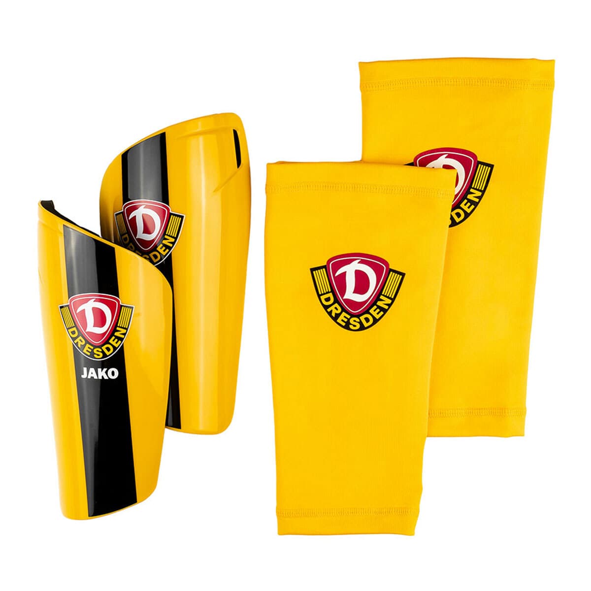 JAKO Dynamo Dresden Schienbeinschoner (dynamic yellow / Größe L / Sonstige Unisex)