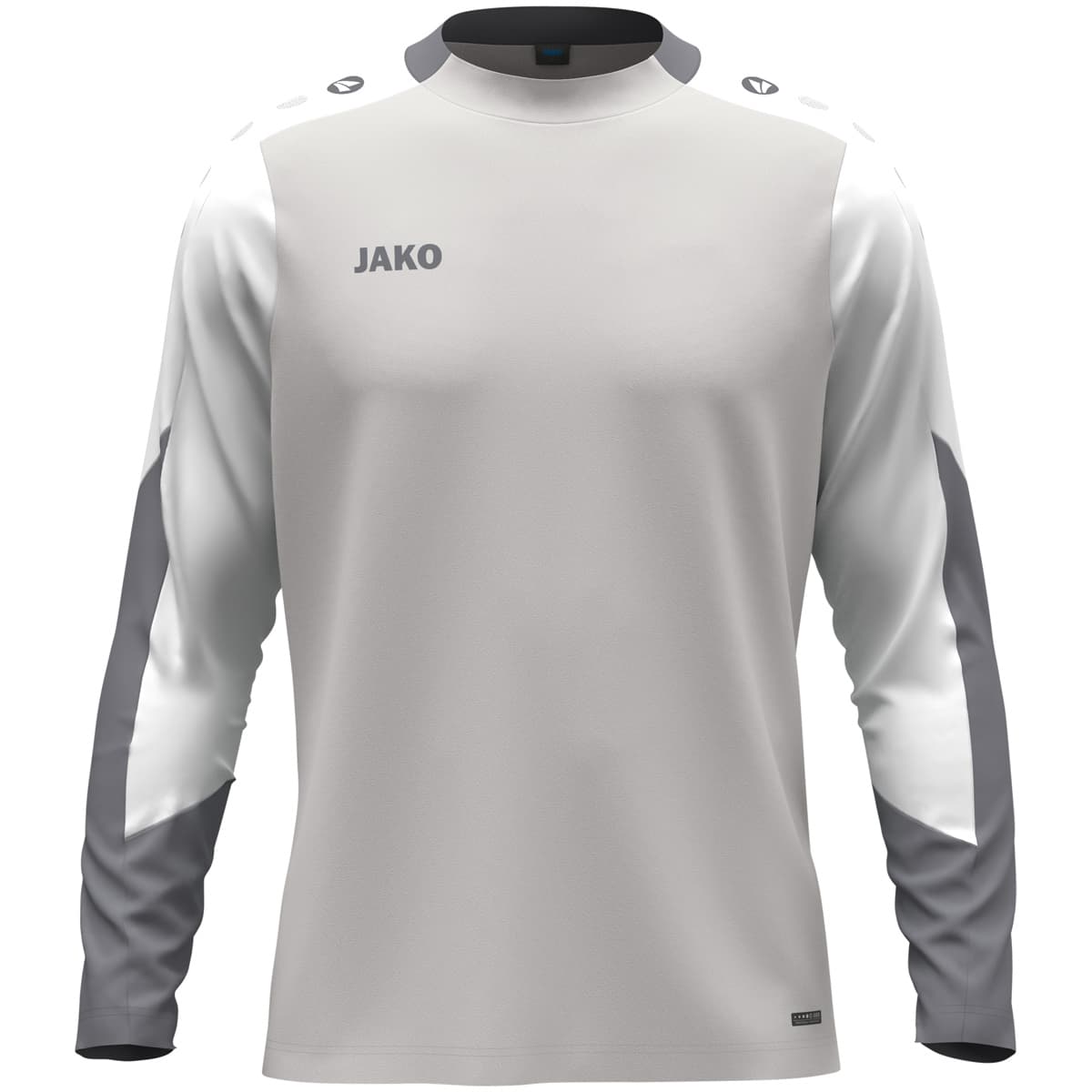 JAKO Longsleeve Dynamic (hellgrau/weiß/grau / Größe 140 / Kinder)