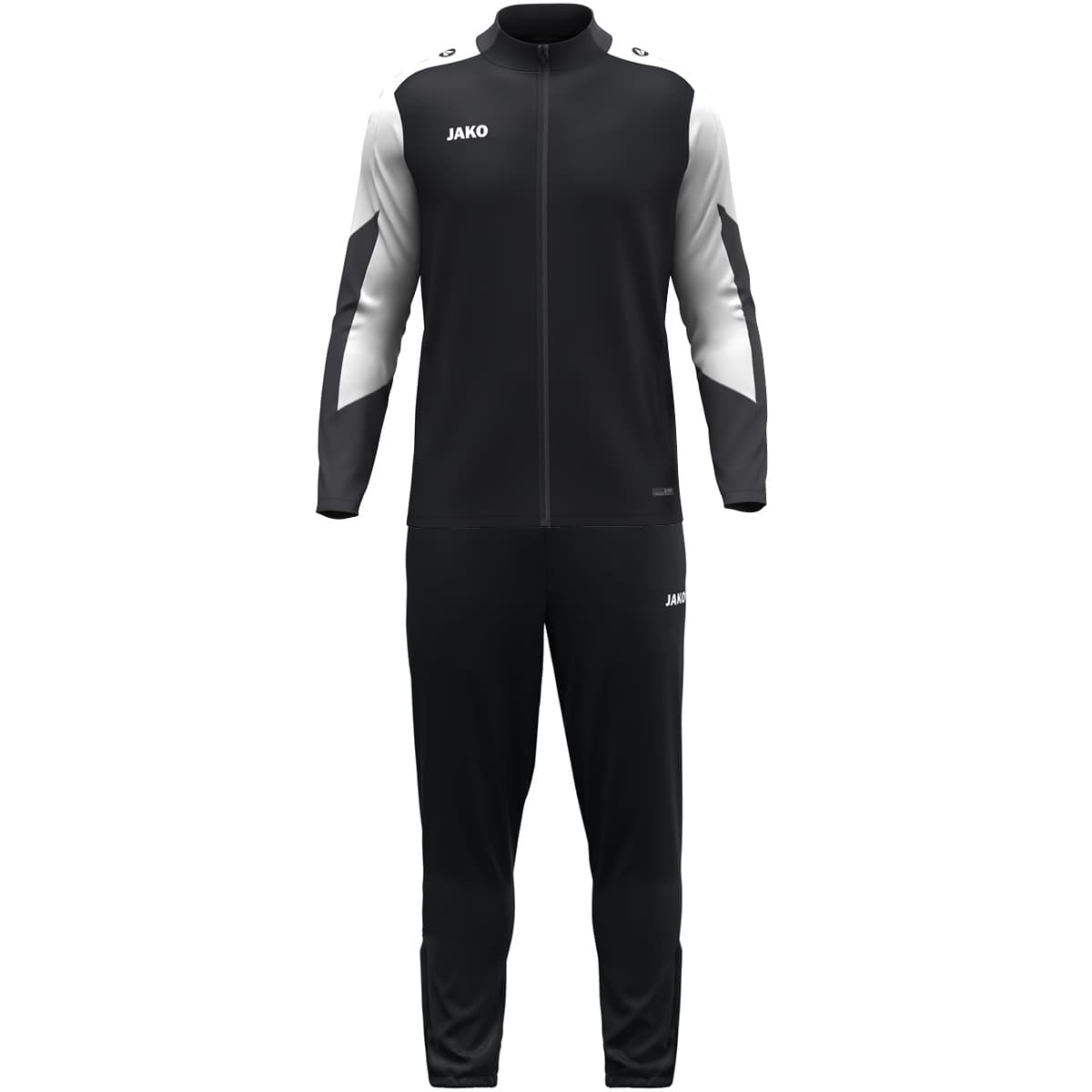 JAKO Polyesteranzug Dynamic (schwarz/weiß/anthrazit / Größe 128 / Kinder)
