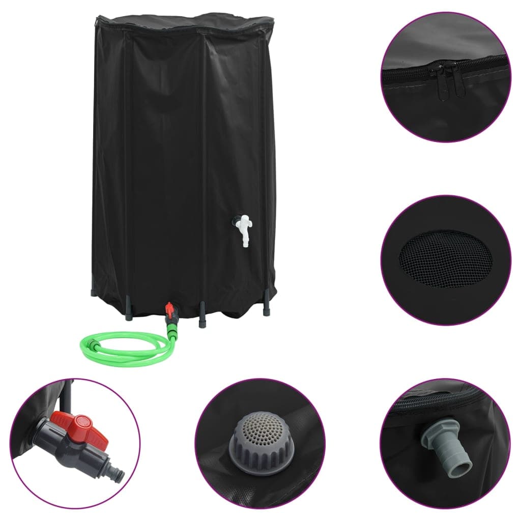 Wassertank Mit Wasserhahn Faltbar 500 L Pvc Vidaxl