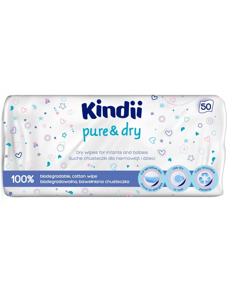 033301 Hh Kindii Pure & Dry Trockene Baby- Und Kinderschals 50 Stück (200x200)