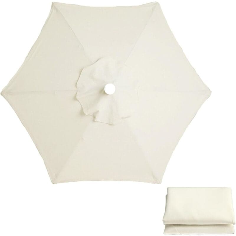 Toldo De Repuesto Para Sombrilla De 3 M, 6 Varillas, Funda De Repuesto, Tela Universal Para Sombrilla, Ideal Para Jardín, Patio, Playa, Piscina
