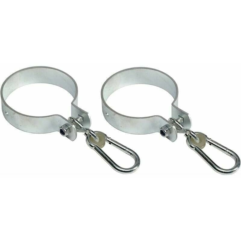 Aiperq - 2er Set Schaukelhaken Mit Karabiner Für Rundbalken Ø 10cm