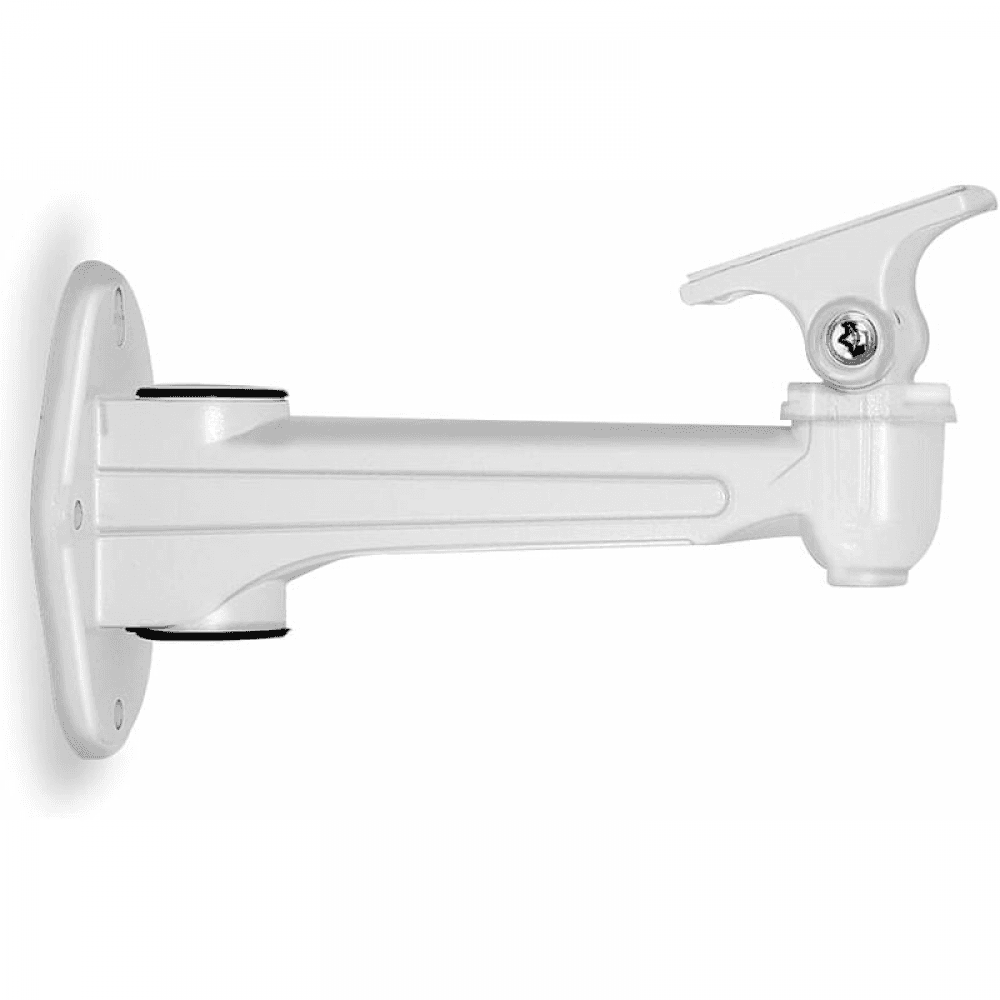 1 Stück Mini-wandprojektorhalterung, Länge 16–20 Cm, Aluminium, Geeignet Für Cctv/kamera/projektor/webcam – 360° Drehbar (weiß)