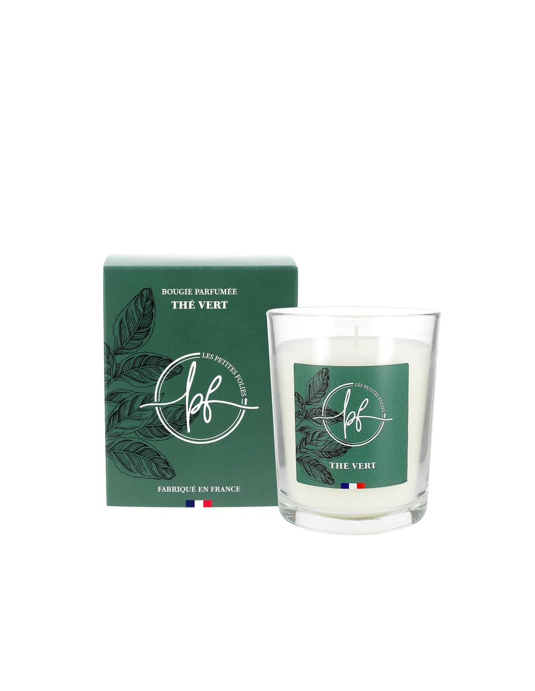 Duftkerze Grüner Tee 180g Mit Hülle - Les Petites Folies