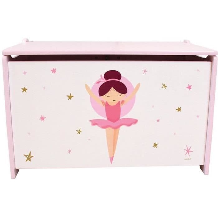 Coffret A Jouets En Bois - Danseuse Ballerine - Fun House - H.40 X L.58 X P.36 Cm