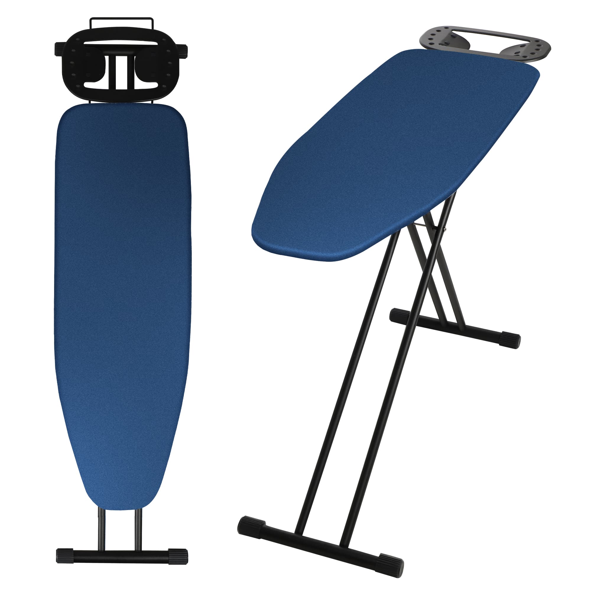 Bügelbrett, Klappbarer Bügeltisch, 120x38x90 Cm, Dunkelblau - Kadax