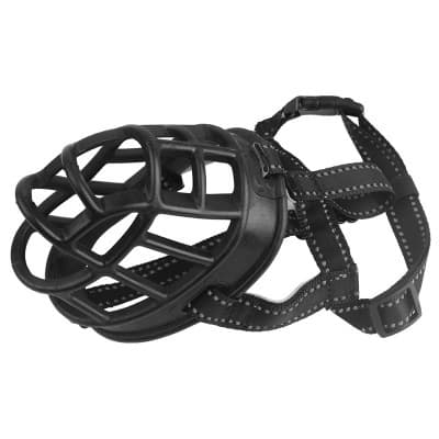 Sollbry - Maulkorb Für Hunde, Maulkorb Für Kopfumfang 47–61 Cm, Verhindert Beißen, Reinigen, Ermöglicht Hecheln, Trinken, Mundschutz Für Hunde.