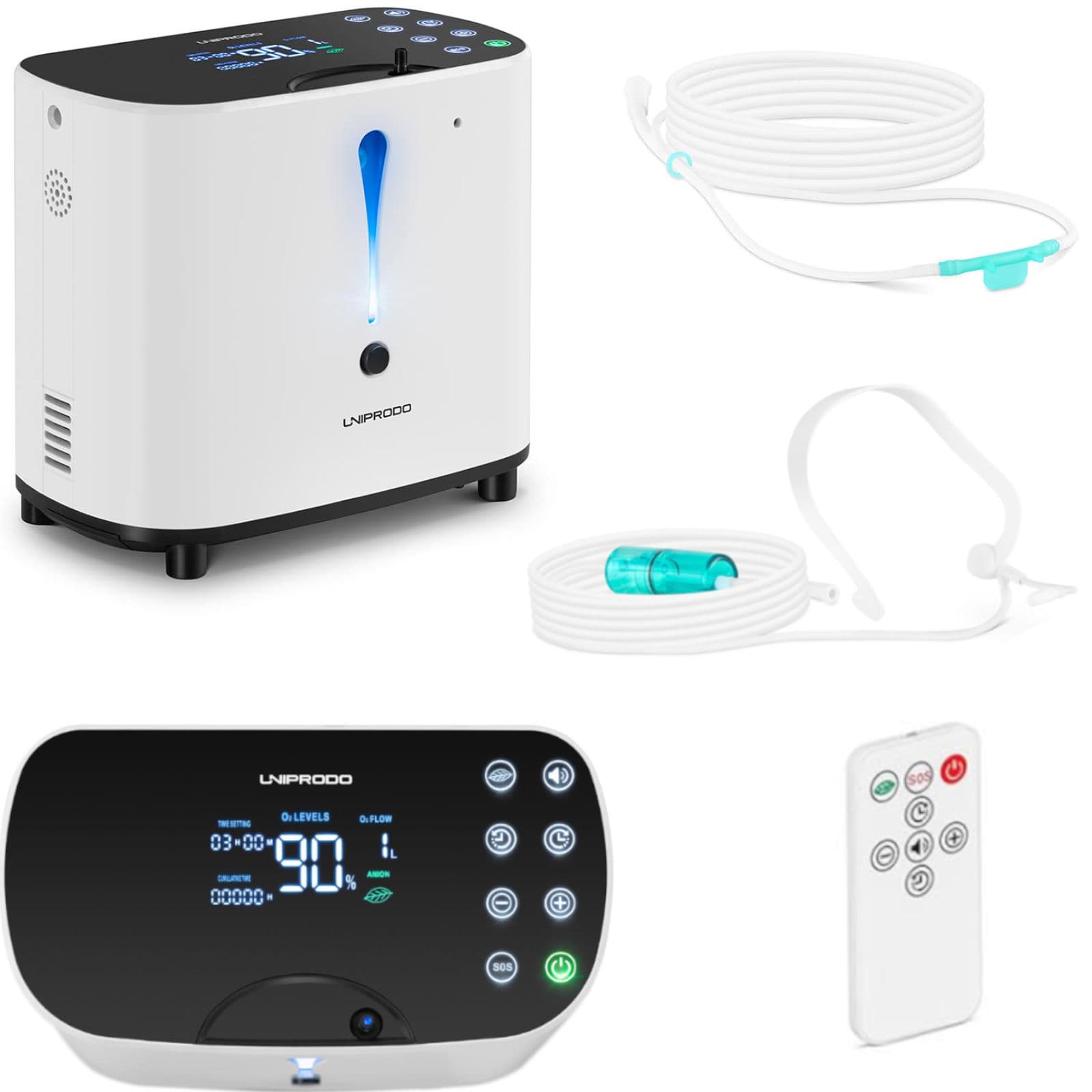 Uniprodo - Sauerstoffgerät Sauerstoffkonzentrator O2-konzentrator Für Zuhause 90% 6 L/min