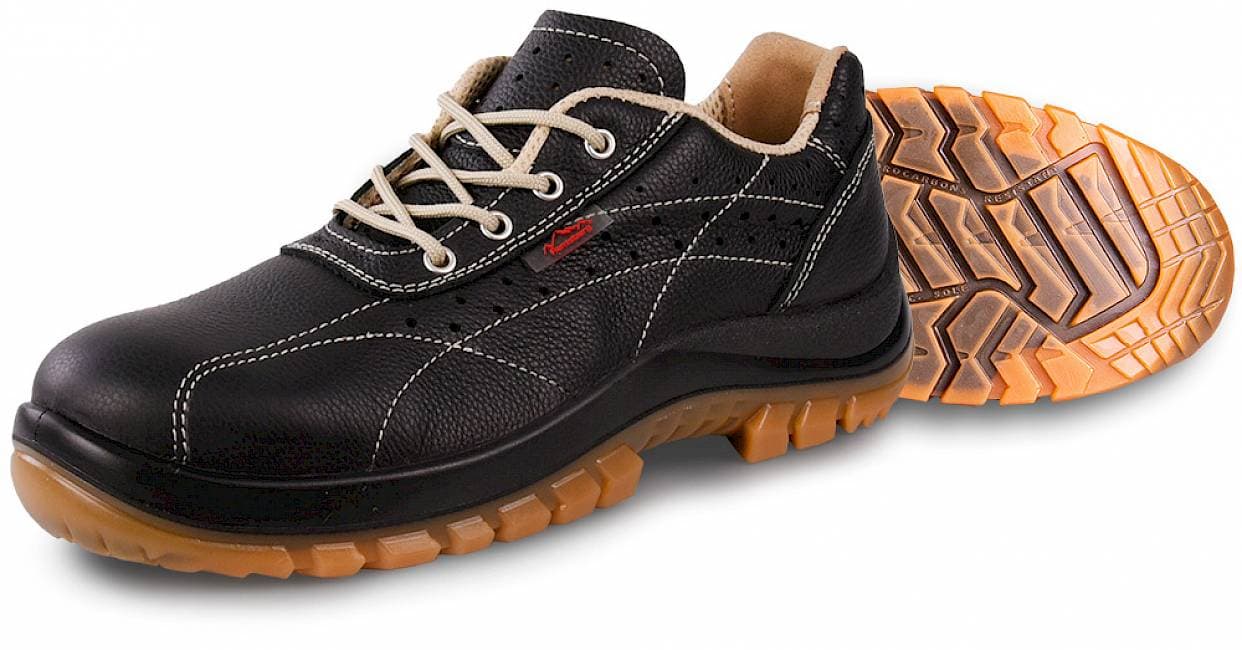 Hase Sicherheitshalbschuhe S1 Tropea Größe 44, Vollrindleder