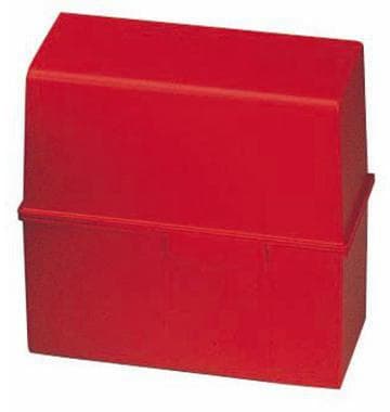 Han Karteikasten Han 12,1 X 10,1 X 7,4 Cm (b X H X T) Din A7 Quer 300 Karten Polystyrol Rot