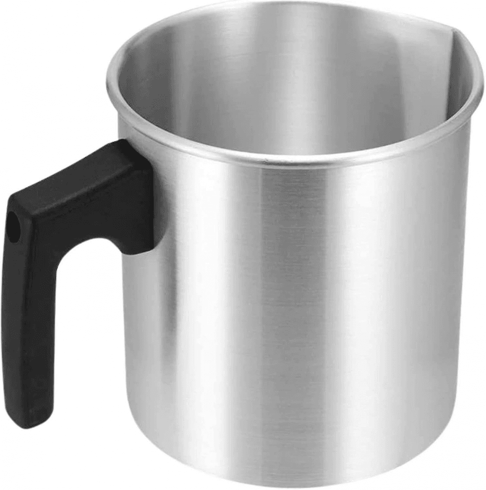Bebusingoto Wachsschmelztopf Für Kerzen  Kerzengießkanne Mit Isoliertem Griff, 1,2 Liter – Wachsschmelzer – Doppelkessel