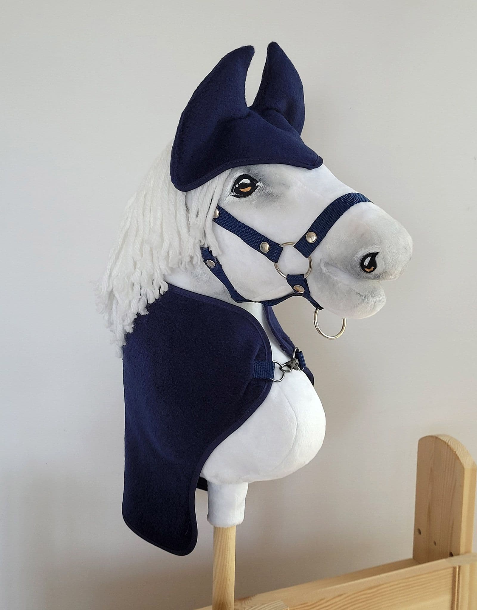 Hobby Horse A3 Set: Decke + Fliegenmuffs - Marineblau