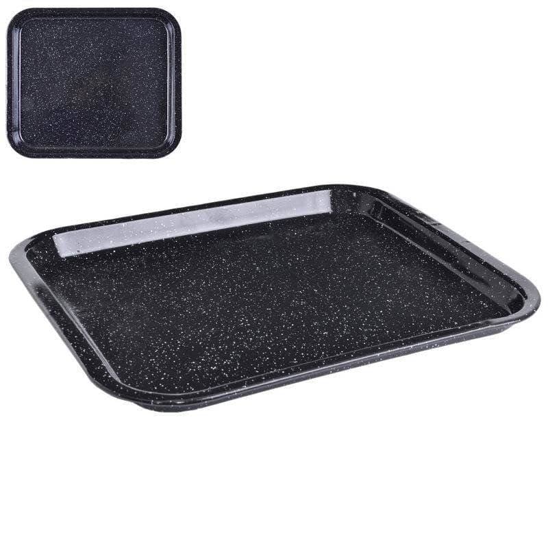 Northix - Enamelled Steel Plate Perfect For Baking And Frying 8839