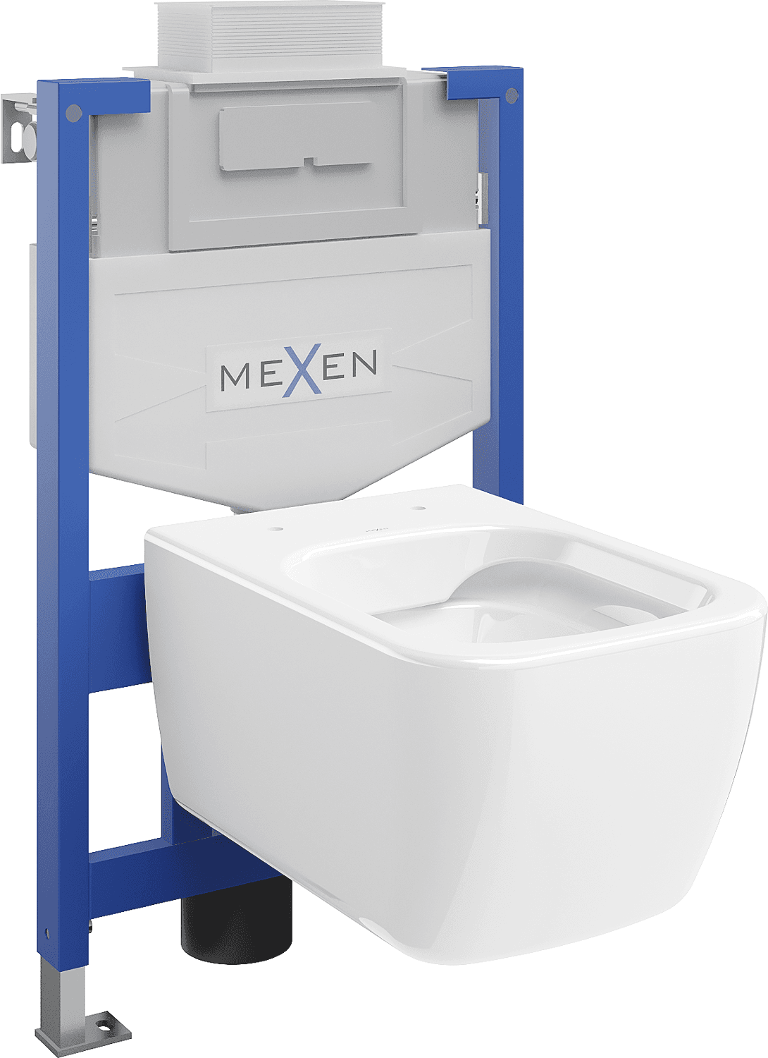 Wc-unterputzmontageset Felix Xs-u Rahmen Mit Wc Stella, Weiß - 6853368xx00 - Mexen