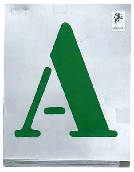 Satz Aktueller Vignettenbuchstaben - 80 Mm - Komplettes Alphabet Outifrance