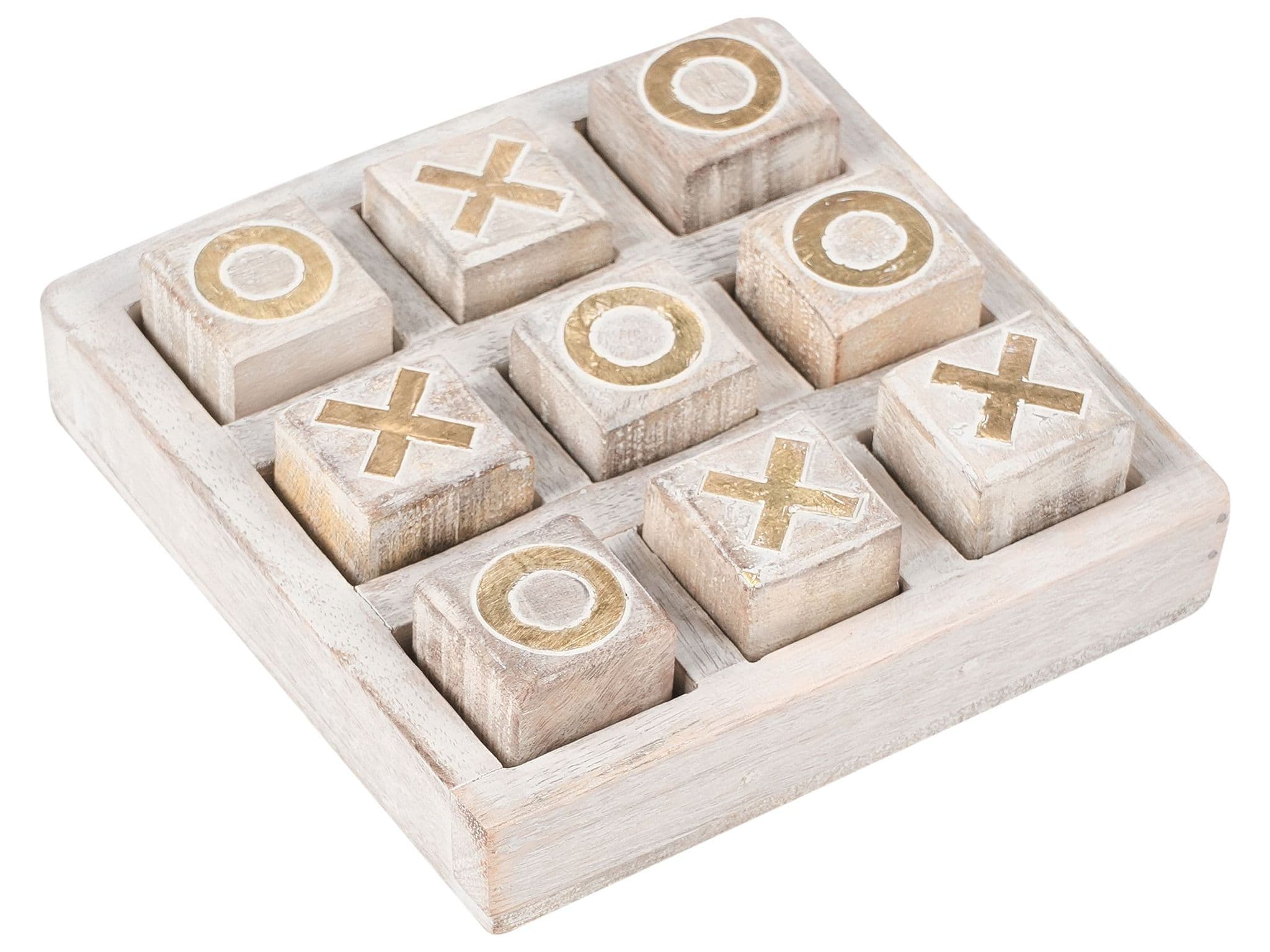 Drei Gewinnt Spiel Asjut Mango Holz Beige