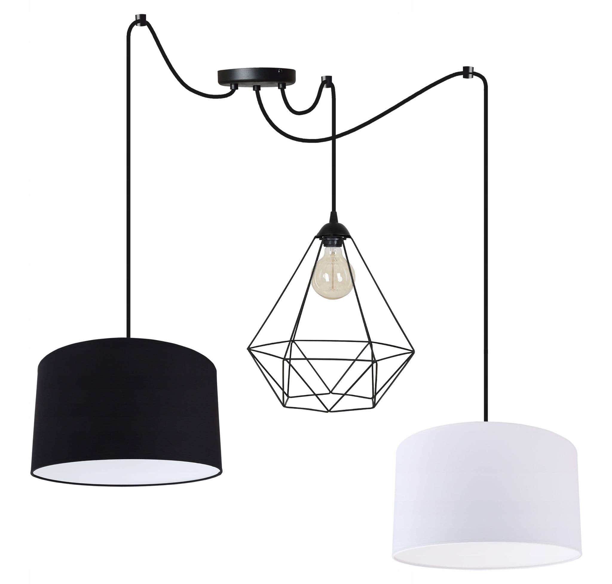 Loft Decke Hängende Lampe Draht Spinne Lampenschirm