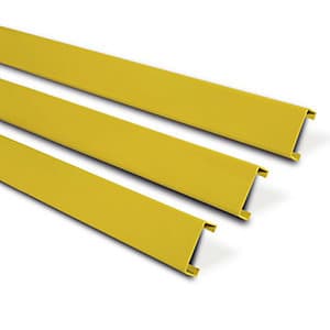 Rammschutz-planke, Eckplanken-c-profil, 100x40x3 Mm, 45 Grad, Außen, Gelb Kunststoffbeschichtet, Innenbereich, Länge 350 Mm